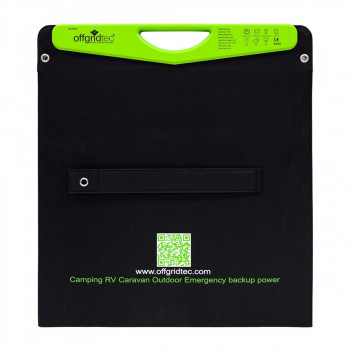 Solartasche mit massivem Griff und USB-Ladebuchsen