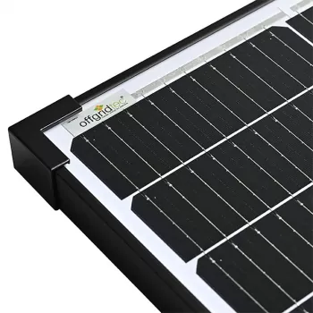 Ecke nah 200W 30V Solarmodul monokristallin 11-Bus-Bar black frame