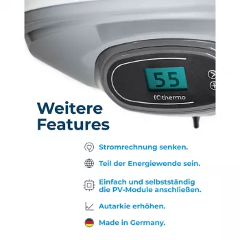 80l Fothermo Offgrid Photovoltaischer Warmwasser-Boiler