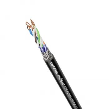 Lapp ETHERLINE LAN Cat.7 S/FTP – Lapp Leitung Frontansicht mit Mantelaufdruck