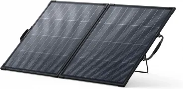 Anker SOLIX PS100 Solarpanel 100W bifazial flach liegend – Studioansicht