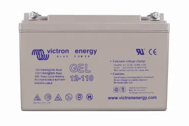 Gel-Batterie 12V 110Ah Victron – Frontansicht
