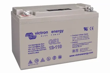 Victron Gel 110Ah – Seitenansicht rechts mit Typenaufdruck