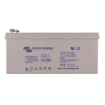 Gel-Batterie 12V 220Ah Victron Deep Cycle – Schrägansicht