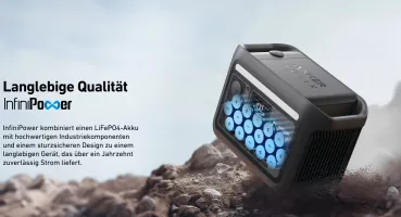 Langlebig und robust - Anker Solix C800 Plus 768Wh Tragbare LiFePO4 Powerstation