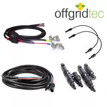 Kabel-Set u- Stecker für Wohnmobil Solaranlage