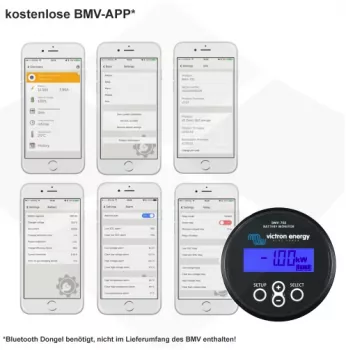 App für Victron BMV-70x Batteriemonitor Serie