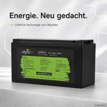 LiFePO4 Akku 12V 100Ah Offgridtec Lithium-Eisenphosphat-Akku im Produktumfeld