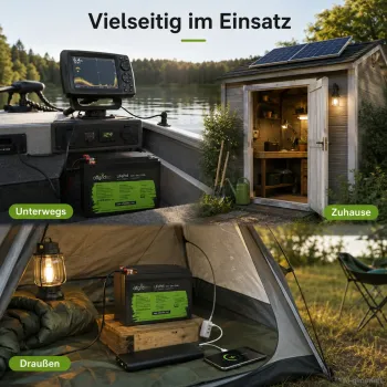 LiFePO4 Akku 12V 18Ah Einsatz in Wohnmobil Boot und netzferner Inselanlage