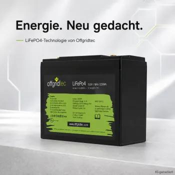 LiFePO4 Akku 12V 18Ah Offgridtec Lithium-Eisenphosphat-Akku im Produktumfeld