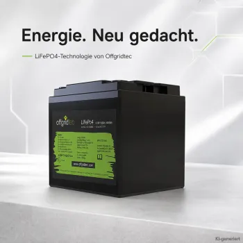 LiFePO4 Akku 12V 50Ah Offgridtec Lithium-Eisenphosphat-Akku im Produktumfeld