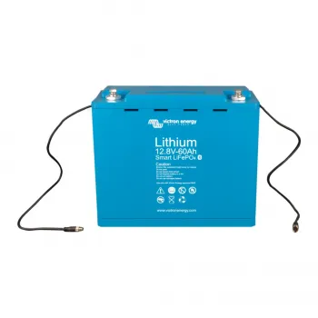 Victron Smart LiFePO4 Akku 12,8V 60Ah 768Wh schraege Frontansicht