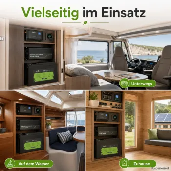 LiFePO4 Akku 24V 100Ah Einsatz in Wohnmobil Boot und netzferner Inselanlage