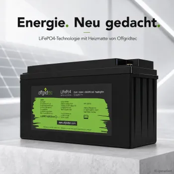 LiFePO4 Akku 24V 100Ah Offgridtec Lithium-Eisenphosphat-Akku im Produktumfeld