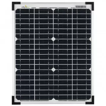 20W 36V Solarmodul monokristallin 4-Bus-Bar für 24V-Systeme