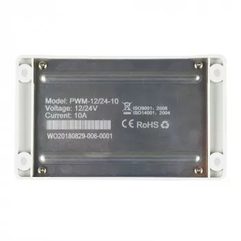 Rückseite 10A PWM Laderegler Pro 12V-24V mit USB