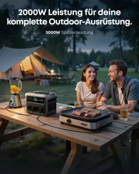 2000W Dauerleistung der Anker SOLIX C1000X Gen 2 im Outdoor-Einsatz