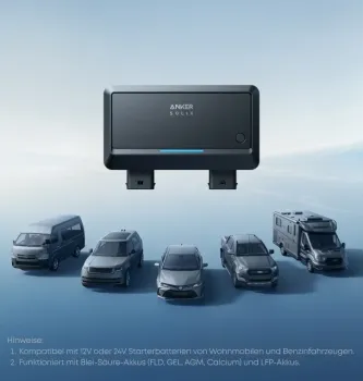 Anker SOLIX Alternator Charger kompatibel mit 12-V- und 24-V-Fahrzeugen