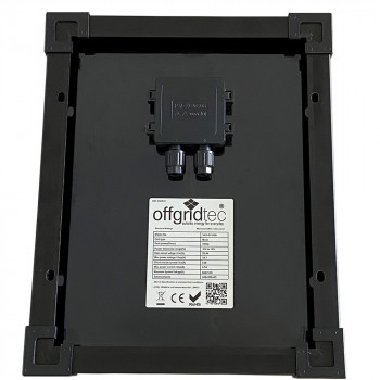 Rückseite 12V Solarmodul 10 Watt mit Schindeltechnologie (overlapping)