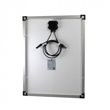 Rückseite 50 Watt Solarpanel mono
