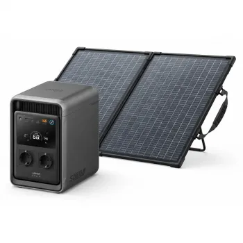 Solargenerator Set 2000Wh – Anker SOLIX S2000 Powerstation mit einem PS100 bifazial Solarpanel 100 W