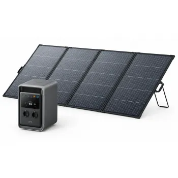 Solargenerator Set 2000Wh – Anker SOLIX S2000 Powerstation mit einem PS400 bifazial Solarpanel 400 W