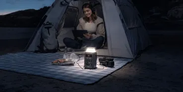 Camping-Beleuchtung mit der abnehmbaren LED-Leuchte der C300X DC