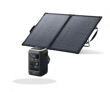 Solargenerator Set 288Wh – Anker SOLIX C300X DC Powerstation mit PS100 bifazial Solarpanel