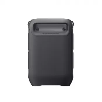 Rückseite der Anker SOLIX C300X AC mit Anschlüssen und Solareingang