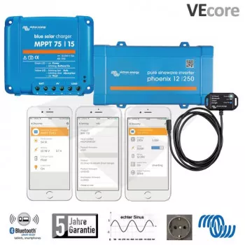 Steuerung via Bluetooth auf dem Smartphone Victron energy