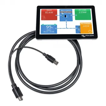 Victron GX Touch 70 Touchdisplay für Cerbo GX - Ansicht schraeg