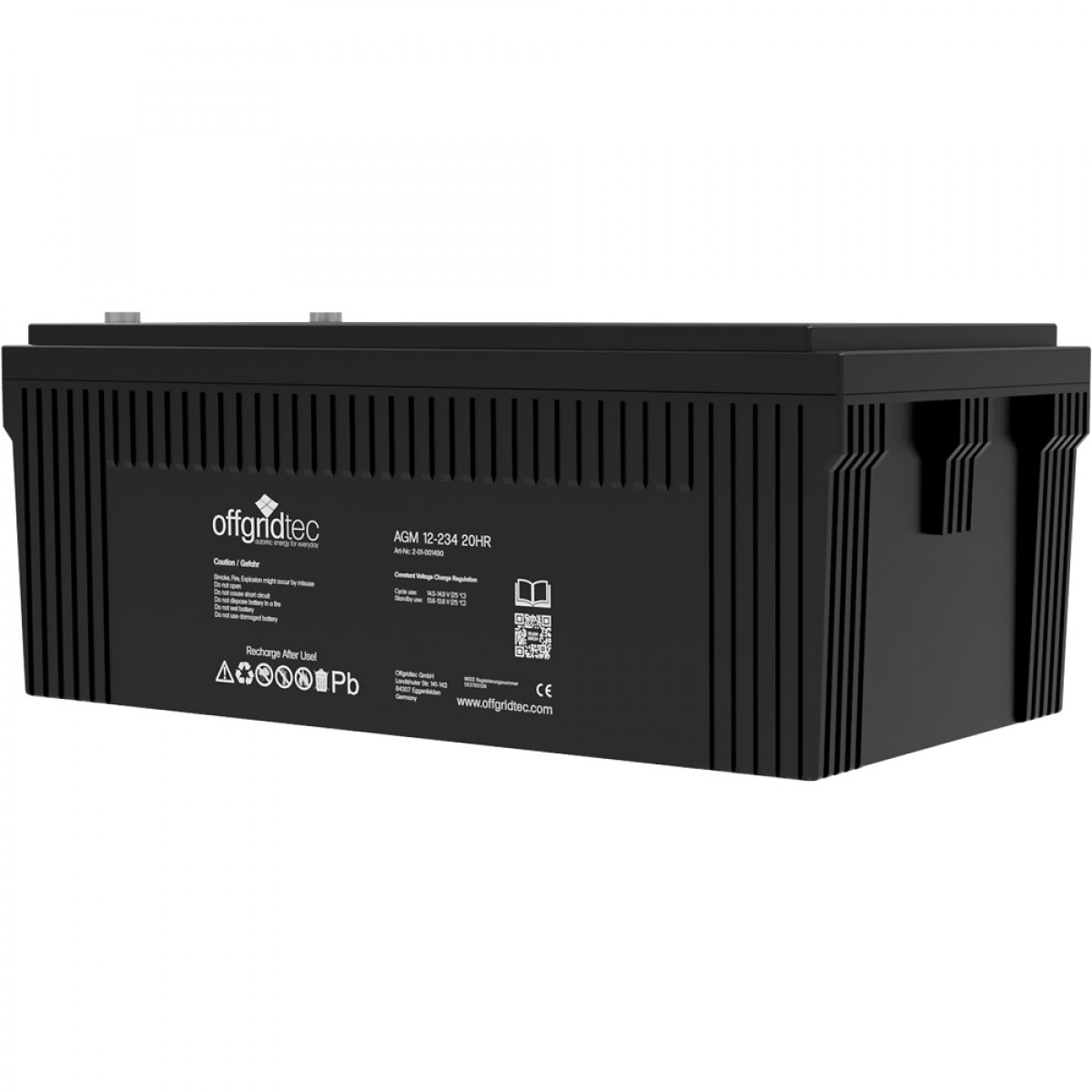 230Ah AGM 12V Akku Solarbatterie extrem zyklenfest