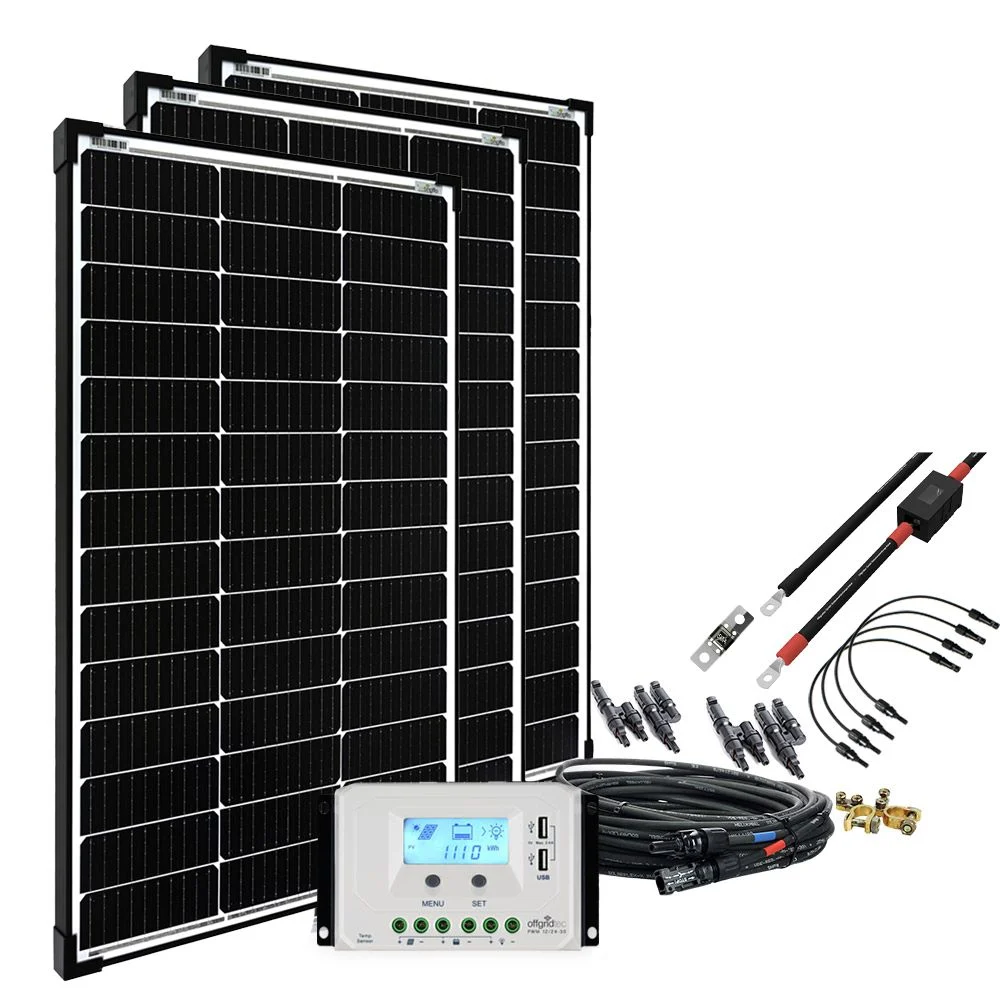 Set: 100Wp - 300Wp Wohnmobil-Solaranlage