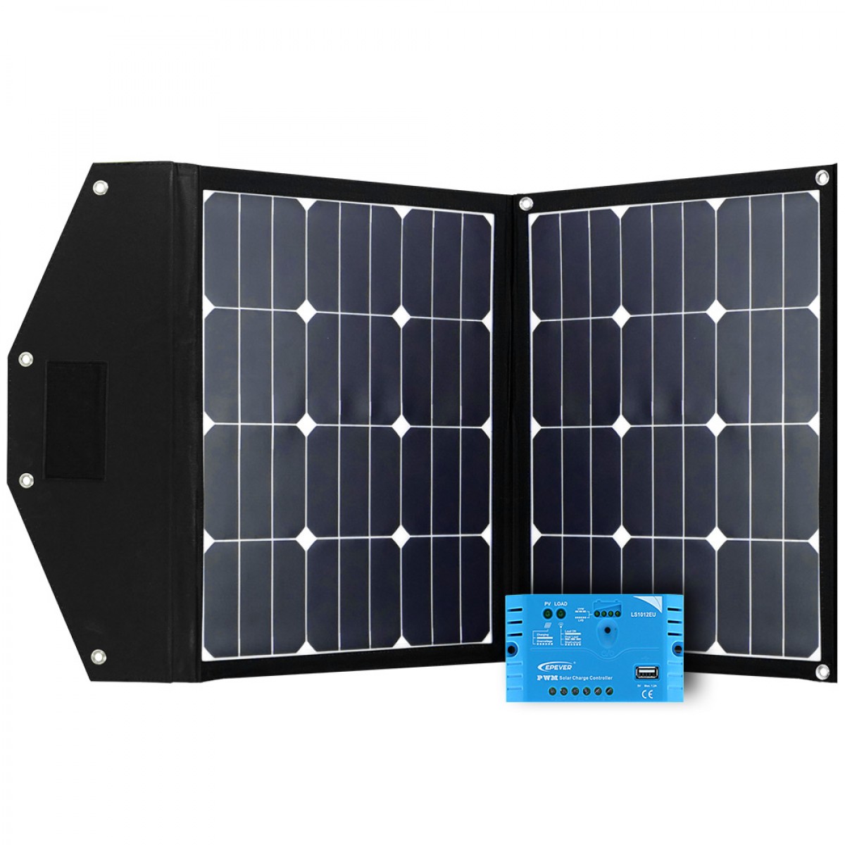 80W Solarpanel Solarmodul 10A Controller Laderegler Ladegerät Solarregler Kit 