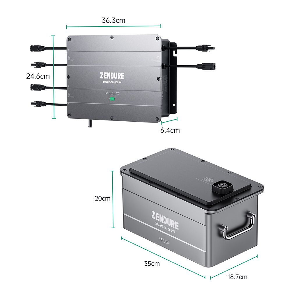 Station électrique pour Balcon Zendure SolarFlow, 960Wh LiFePO4