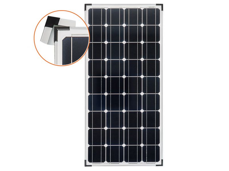 100 Watt Solarpanel 12V monokristallin CL-100 WM