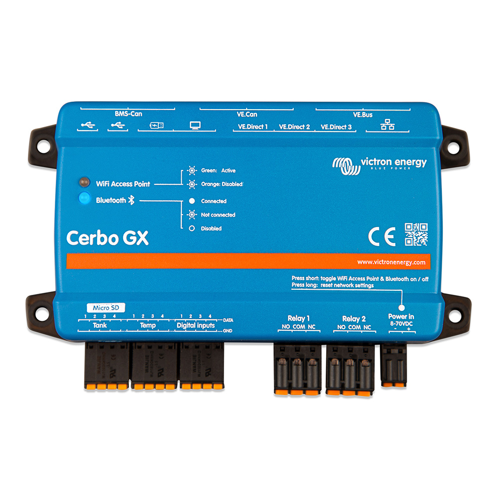 Victron Cerbo GX Systemüberwachung Bedienpanel