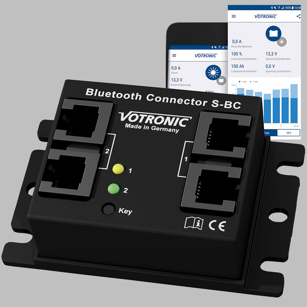 Volt Solarregler Laderegler 12V 10A mit Bluetooth MPPT für AGM GEL