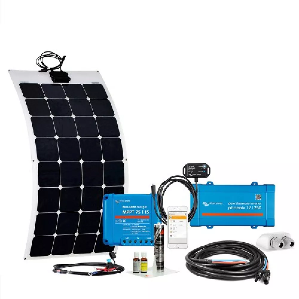 110W Caravan Flex Wohnmobil-Solaranlage mComfort VEcore SPR-Flex 12V 230V 250W AC 110W Caravan Flex Wohnmobil-Solaranlage mComfort VEcore SPR-Flex 12V 230V 250W AC