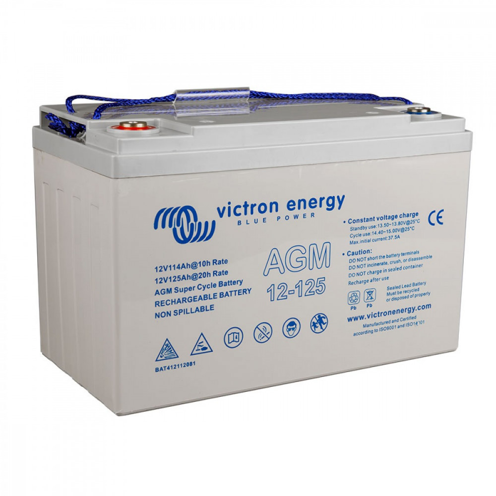 125Ah Victron AGM 12V Super Cycle Akku C20 125Ah Victron AGM 12V Super Cycle Akku C20