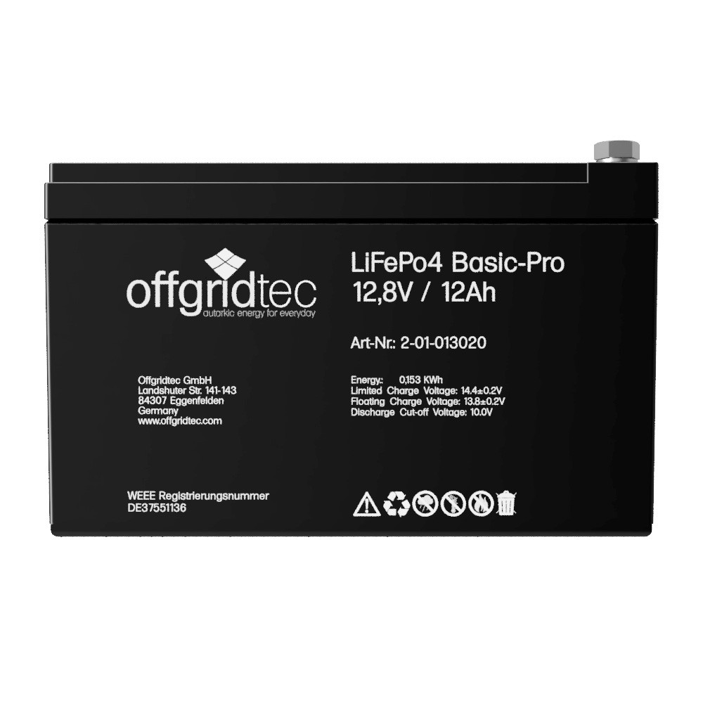 128Wh 12,8V LiFePo4-Akku Solid-Pro 12/12 12Ah 128Wh 12,8V LiFePo4-Akku Solid-Pro 12/12 12Ah