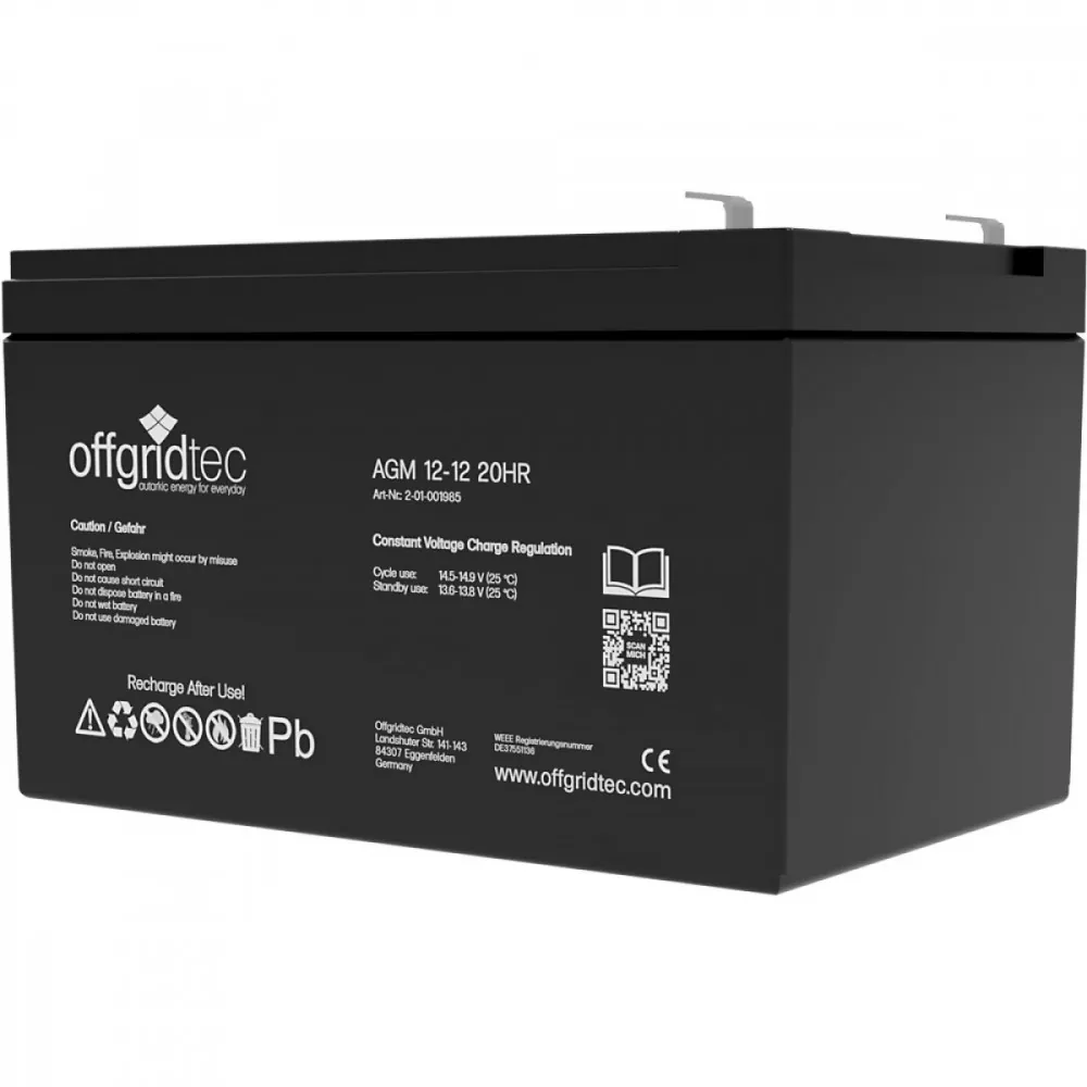 12Ah 12V AGM Akku AGM-Batterie 12 Volt