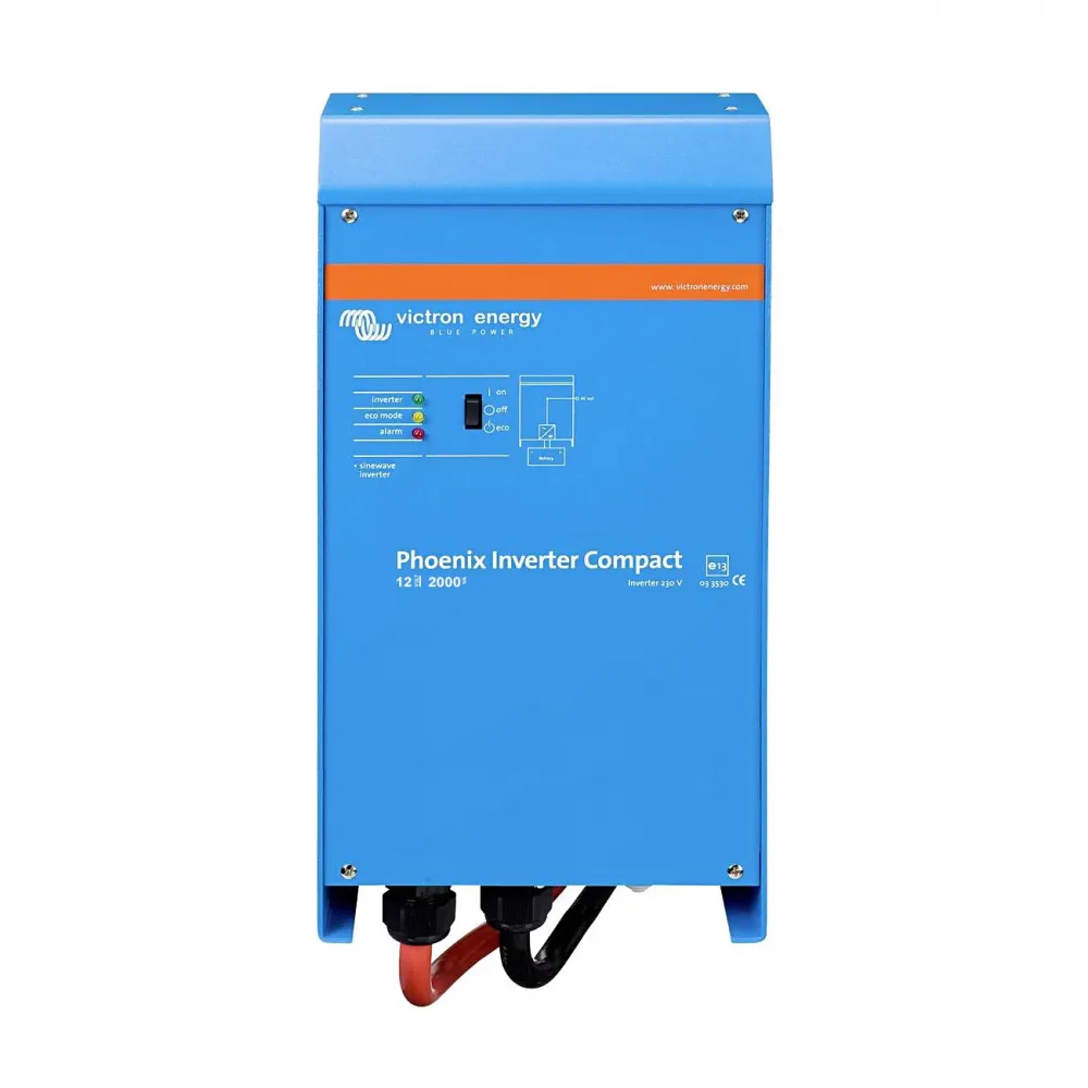 1600W 12V Sinus Wechselrichter Victron Phoenix Compact C12/2000 VE.Bus - Frontansicht