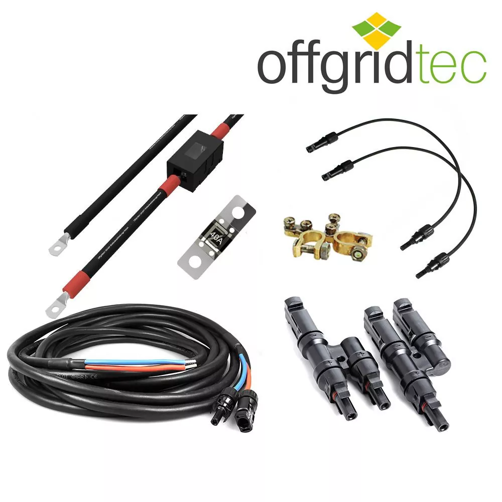 Kabel-Set u- Stecker für Wohnmobil Solaranlage Kabel-Set u- Stecker für Wohnmobil Solaranlage