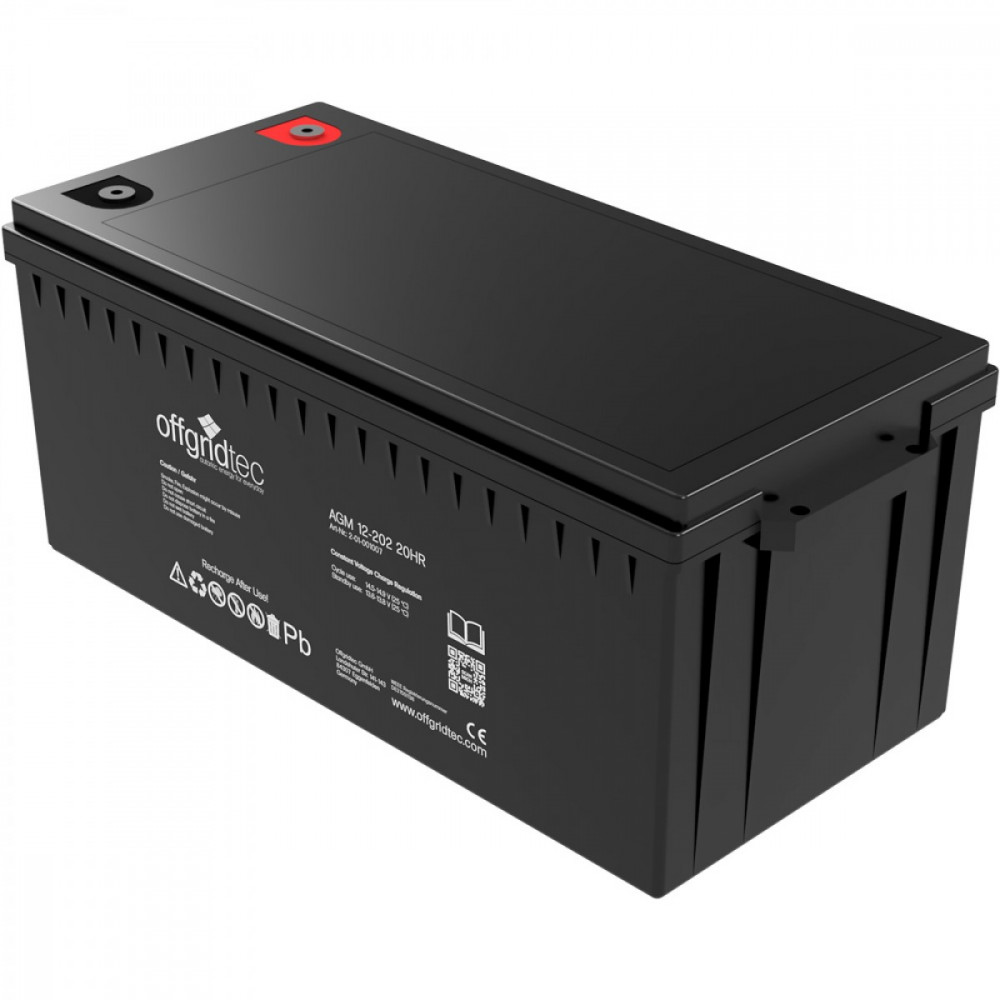 200Ah AGM 12V Akku Solarbatterie extrem zyklenfest 200Ah AGM 12V Akku Solarbatterie extrem zyklenfest