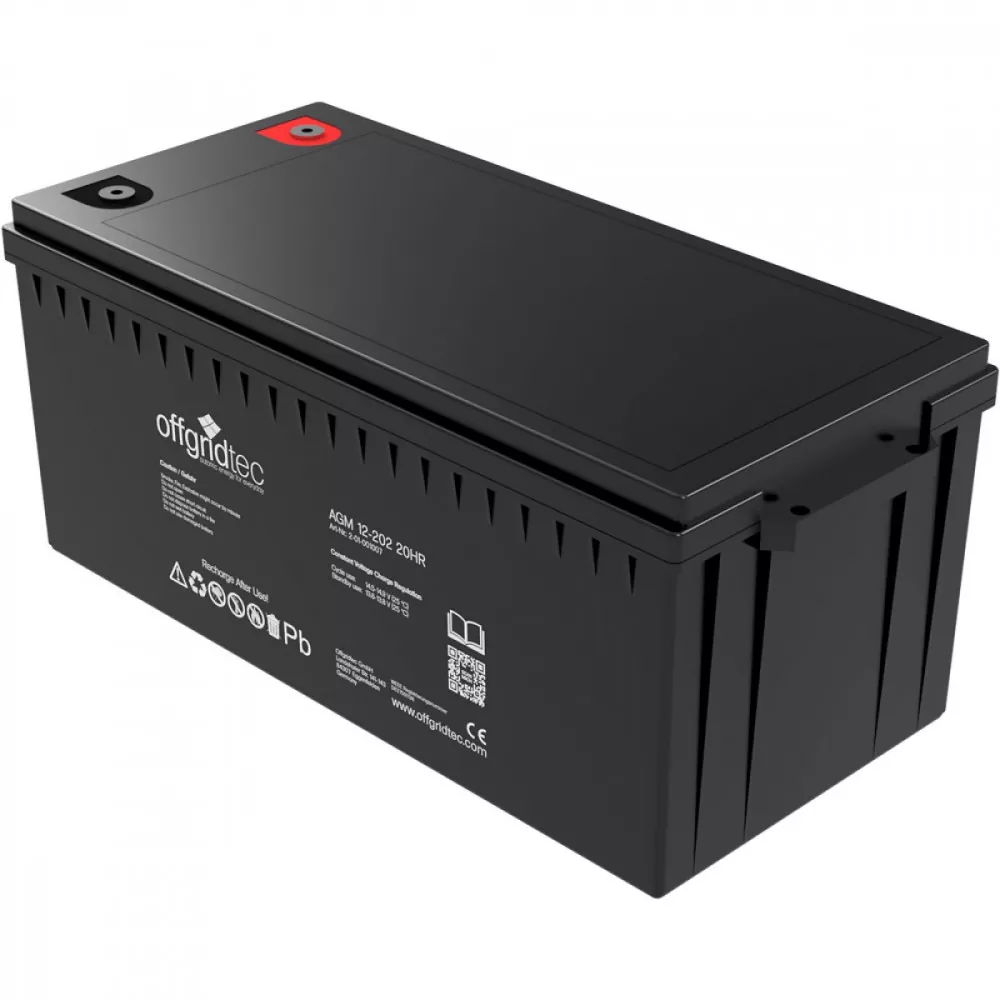 200Ah AGM 12V Akku Solarbatterie extrem zyklenfest