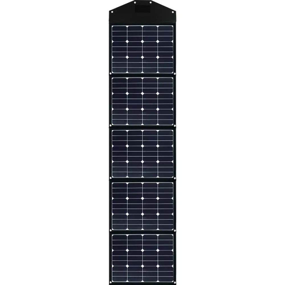 Faltbares Solarmodul 225W ausgelegt