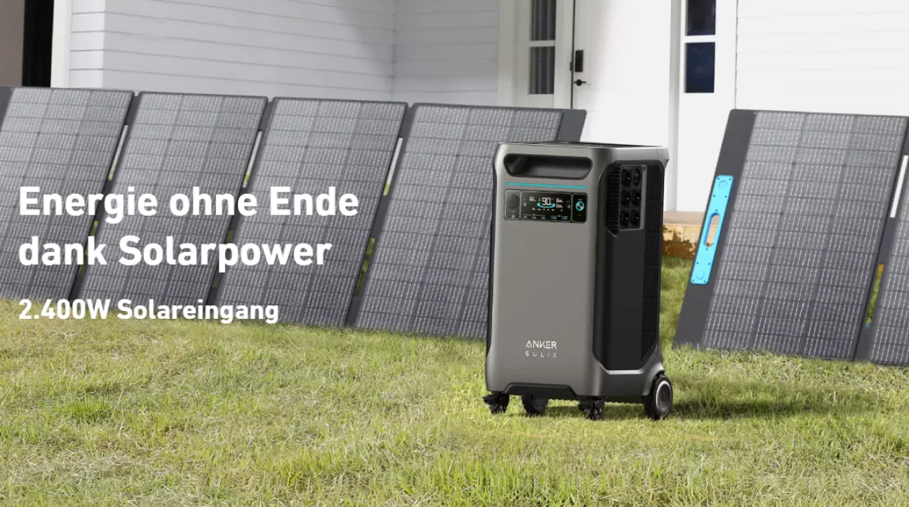 3,8 kWh Anker SOLIX F3800 Off-Grid Backup Set 800W PV-Power 3,8 kWh Anker SOLIX F3800 Off-Grid Backup Set 800W PV-Power