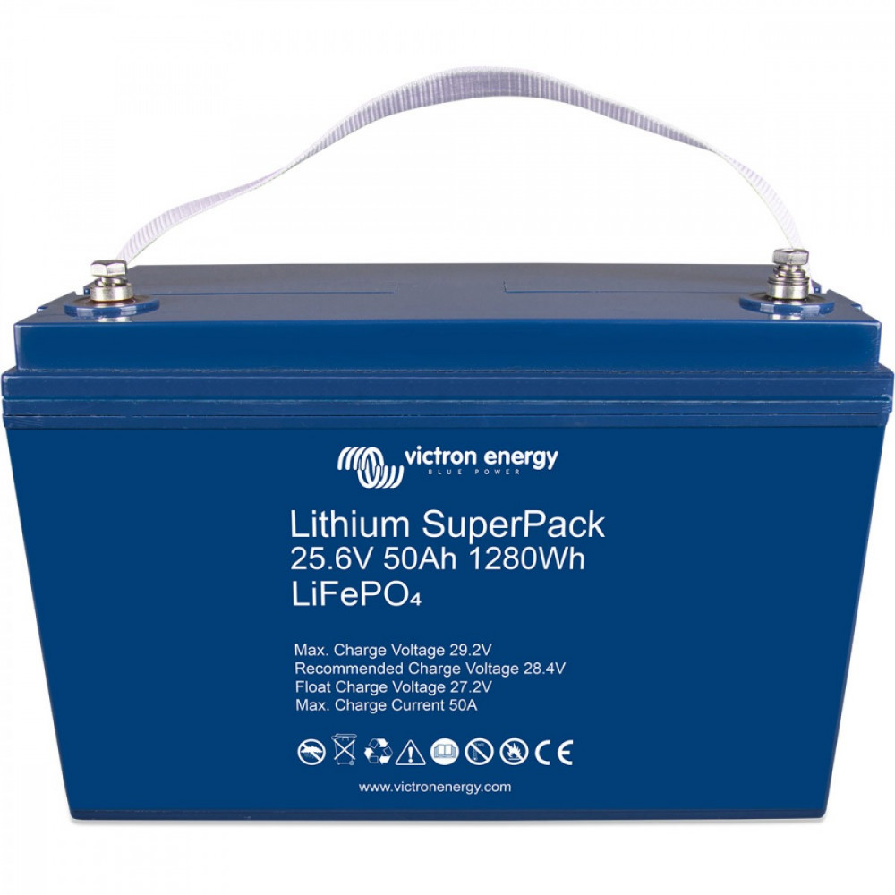 24V 50Ah Lithium SuperPack 25,6V/50Ah (M8) 24V 50Ah Lithium SuperPack 25,6V/50Ah (M8)