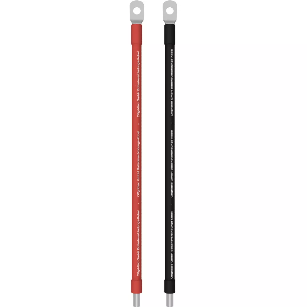 2 Stck. 2m 50mm² Batterie-Anschlusskabel M( zu Schraubklemme